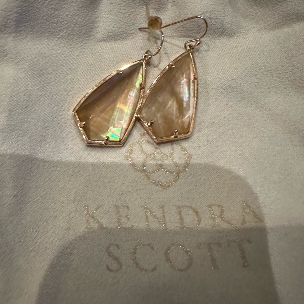 Kendra Scott Iridescent Gold Earrings